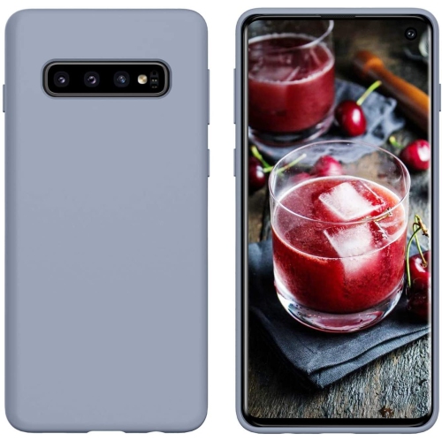 ALBERTATECH  Samsung S10 Case, Liquid Silicone Soft Gel Rubber Slim Cover With Microfiber Cloth Lining Cushion Shockproof