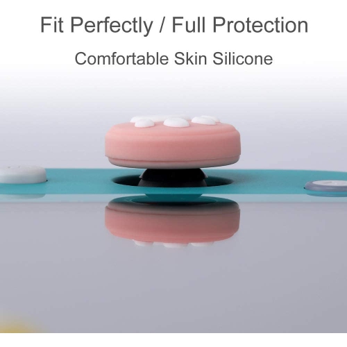 (14Pcs) Cat Claw Design Thumb Grip Caps, Hestia Goods Joystick Cap for Nintendo Switch & Lite, Soft Silicone Cover