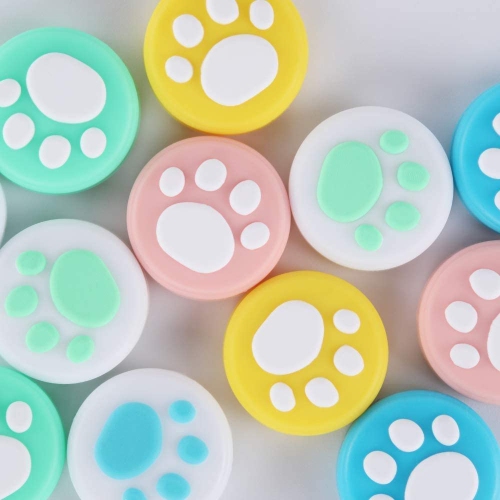 (14Pcs) Cat Claw Design Thumb Grip Caps, Hestia Goods Joystick Cap for Nintendo Switch & Lite, Soft Silicone Cover