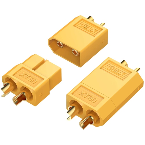 20 paires de 10 connecteurs cylindriques XT60 mâle et femelle, prises d’alimentation avec shink thermique pour batterie de voiture/bateau/LiPo