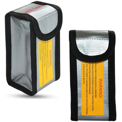 2 PCs Battery Safe Storage Bag LiPo Guard Pouch 125 x 64 x 50 mm Fireproof bag LiPo Battery Bag for DJI Spark 
