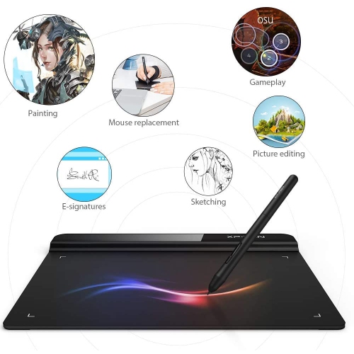StarG640 6x4 Inch OSU! Ultrathin Tablet Drawing Tablet Digital Graphics Tablet Battery-Free Stylus for OSU Game