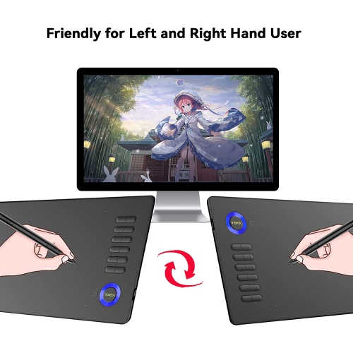 Tablette graphique A15 10 x 6 po à stylet passif et 12 touches de raccourci