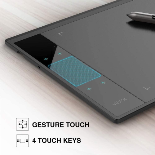 A30 – tablette à dessin 10 x 6 po, surface de travail, stylet sans pile avec stylet graphique et pavé tactile gestuel