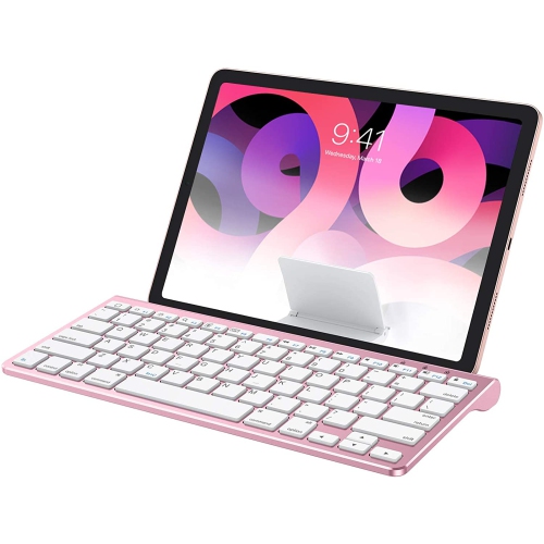 ALBERTATECH  Ultra-Slim Bluetooth Keyboard With Sliding Stand for New Ipad 9 2021/8 2020 10.2/ Air 4, Ipad Pro, Ipad Mini