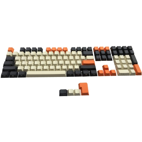 Keycaps Side/Front Print Keycap Set Semi Profile Non-Backlit Thick Cherry MX Key Caps with Key Puller