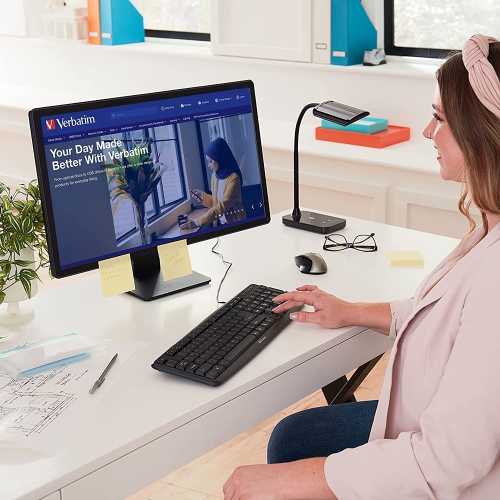 Slimline Corded USB Keyboard - Black FFP