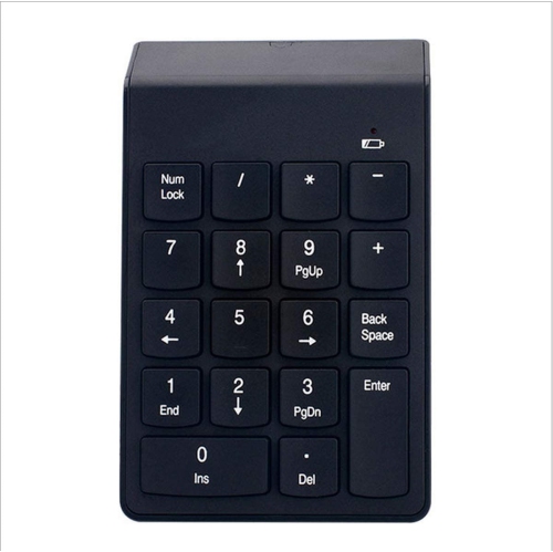 Clavier numérique à 18 touches, pavé numérique sans fil avec récepteur USB 2,4 GHz, compact et mince pour portable