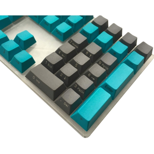 Keycaps Side/Front Print Keycap Set OEM Profile Non-Backlit Thick Cherry MX Key Caps with Key Puller