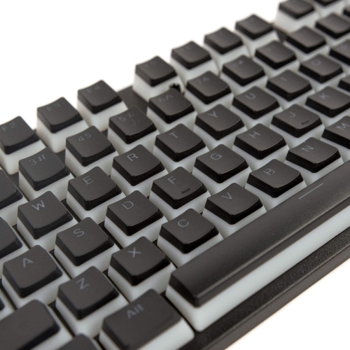 Keycaps Backlit Pudding Keycap Set Doubleshot Translucent OEM Profile with Keycaps Holder and Puller