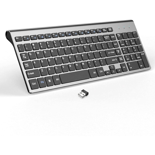 ALBERTATECH  Wireless Keyboard, 2.4G Slim And Compact Wireless Keyboard for PC, Mac, Imac，desktop, Computer, Laptop