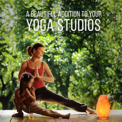 Natural Pink Salt Lamp, Crystal Salt Lamp Night Light with Brightness Control Dimmer