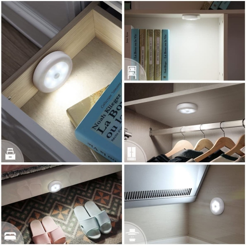 Motion Sensor Light, Cordless Battery-Powered LED Night Light, Stick-Anywhere Closet Lights Stair Lights, Safe