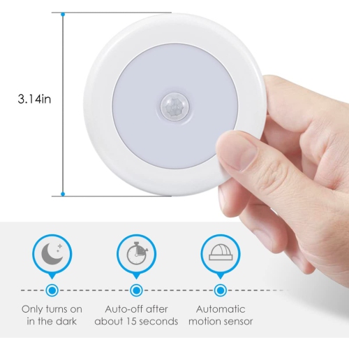 Motion Sensor Light, Cordless Battery-Powered LED Night Light, Stick-Anywhere Closet Lights Stair Lights, Safe