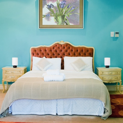 Home LT2043-BLK-2PK Gemini Colors 2 Pack Mini Touch Table Lamp Set with Fabric Shades,