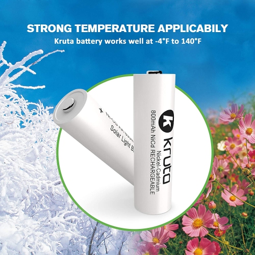 PILES AA NICD rechargeables, piles AA rechargeables NiCd 1.2a pour lampes solaires