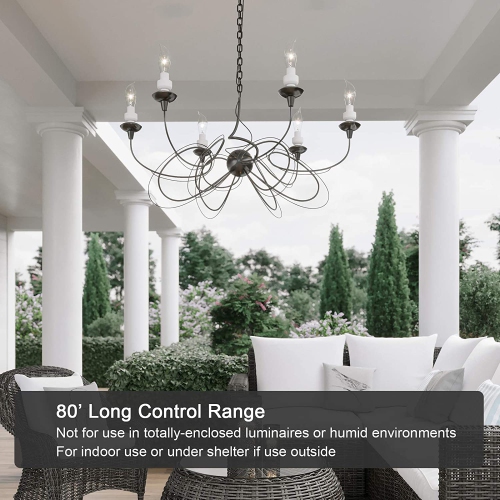 Remote Control Light Lamp Socket E26 E27 Bulb Base Adapter, No Wiring, Wall Mounted Wireless Controlled