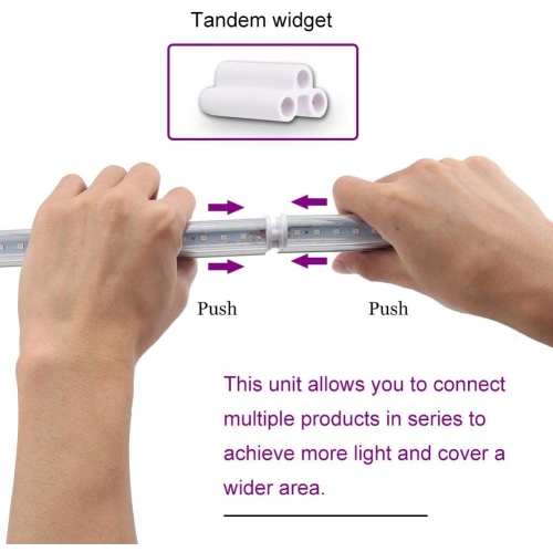 T5 Led Grow Lights Bar, 5Pcs Full Spectrum Grow Lamp Tube for Seed Starting/Indoor Plant/Flower Bloom/Veg,
