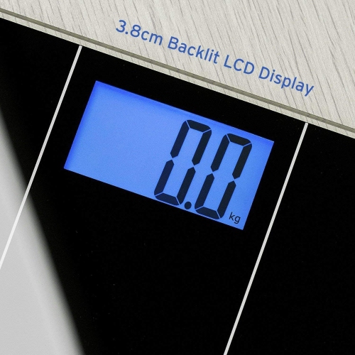 Digital Body Weight Bathroom Scale with Tempered Glass, Ultra Accurate, Large Easy-to-Read Backlit LCD