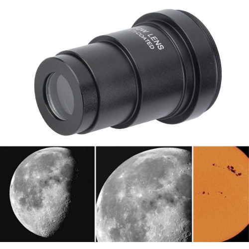 1.25 inches 3X Barlow Lens Fully Black Multi Coated with M42x0.75mm Thread for Standard Telescope Eyepiece Astronomy