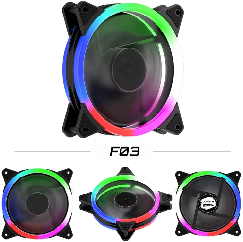 Computer Case Fan 120mm LED Silent Fan for Computer Cases, CPU lers,Water ler and Radrs Ultra