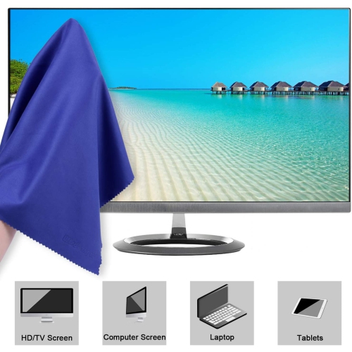 Extra Large 4 Pack Microfiber Cleaning Cloth For Laptop, LCD TV, Computer Screen, Monitor, Tablet, Camera