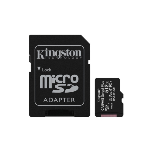 Kingston Canvas Select Plus microSDXC 512GB Class 10 UHS-I Up to 100MB/s Read