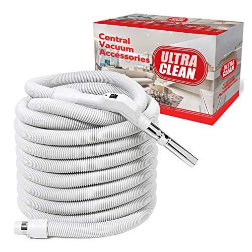 ULTRA CLEAN  Central Vacuum Air Hose Pistol-Grip - Low Voltage 24 V On/off Switch Handle Operates Non-Electric Attachments - Designed to Fit All