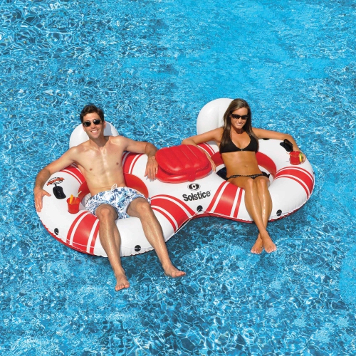 88" Super Chill Swimming Pool Duo Inner Tube with Cooler