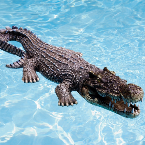 30" Large Crocodile Floating Pool, Spa or Patio Decorative Reptile Figure