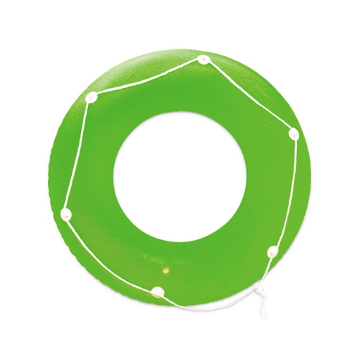 SWIM CENTRAL  Inflatable Lime Neon Frost Swimming Pool Inner Tube With Perimeter Rope, 47-Inch In Green