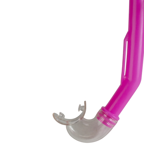 13" Pink and Clear Swimming Pool Youth Size Snorkel Accessory