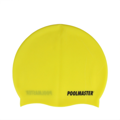 8.5" Yellow Unisex Adult Swim Cap for Swimming Pools and Spas