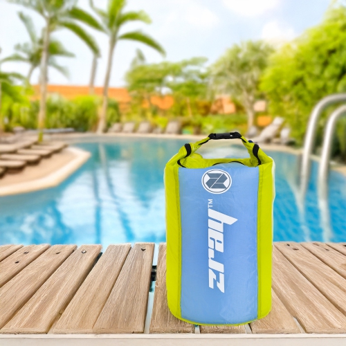 Sac étanche léger de 25 L vert lime Zray pour les engrenages