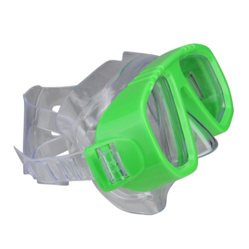 Masque de natation de loisir de 5.5 po Newport vert lime avec sangle réglable pour enfants
