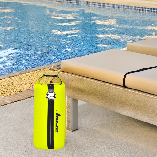 Sac étanche léger de 10 L jaune et noir Zray