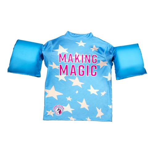 Traités de natation de 18 po avec licorne pour filles turquoise « Making Magic »