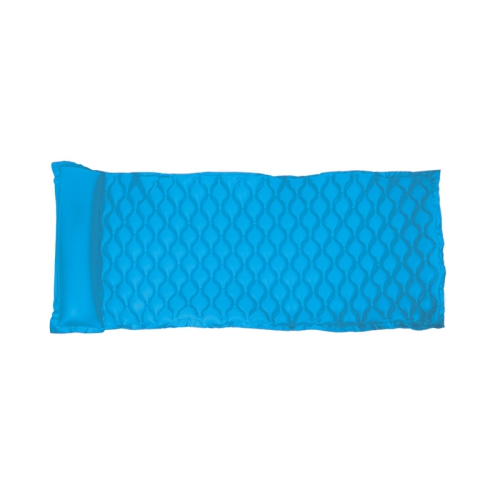 85" Roll 'N' Go Blue Inflatable Swimming Pool 1-Person Air Mattress with Pillow