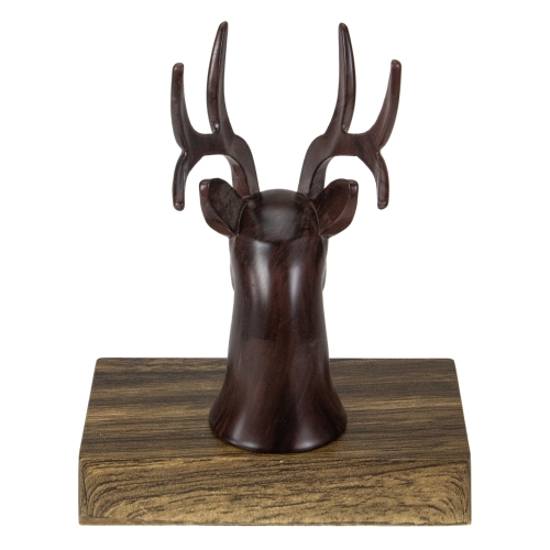 7.5" Brown Marbled Buck Deer Head Christmas Stocking Holder