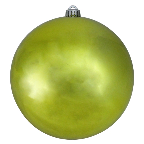 NORTHLIGHT  Shiny Kiwi Uv Resistant Shatterproof Christmas Ball Ornament 8" (200Mm) In Green