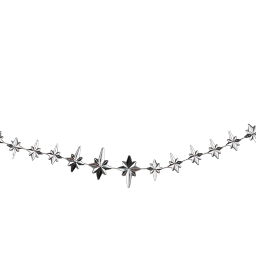 NORTHLIGHT  9' X 1" Shiny Star Of Bethlehem Beaded Artificial Christmas Garland - Unlit