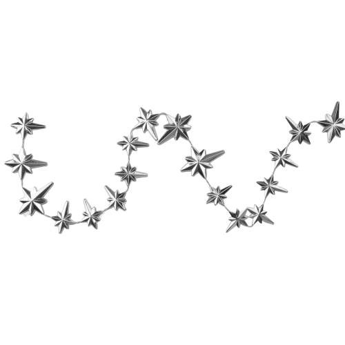 9' x 1" Shiny Star of Bethlehem Beaded Artificial Christmas Garland - Unlit