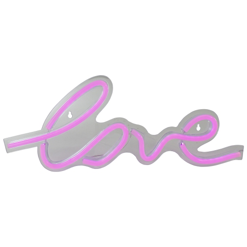NORTHLIGHT  18" Led Lighted 'love' Neon Style Valentine's Day Wall Sign In Pink