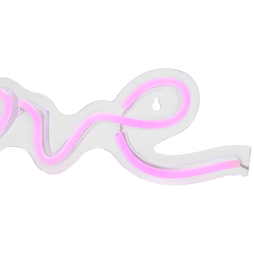 18" Pink LED Lighted 'Love' Neon Style Valentine's Day Wall Sign
