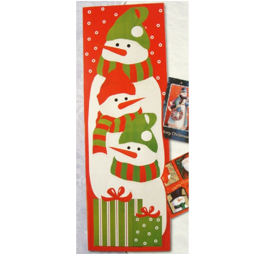 CC CHRISTMAS DECOR  Club Pack Of 108 And White Snowmen Christmas Wall Cardholders 36" In Red