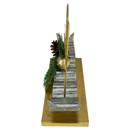 11" Pine and Pine Cone "NOEL" Tabletop Christmas Decor