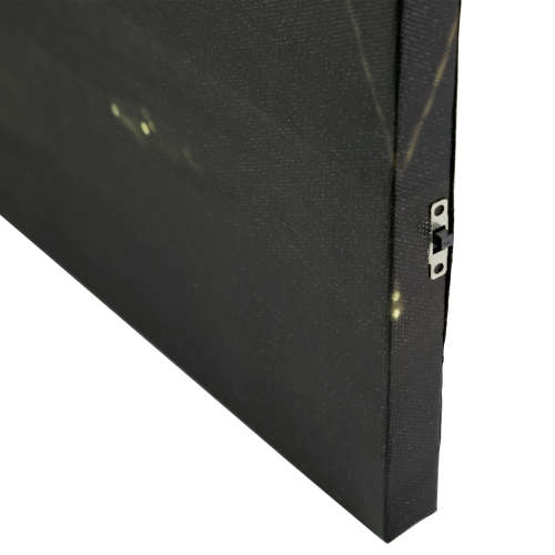 LED Lighted Glittery Gold Flickering Candles Christmas Canvas Wall Art 15.75" x 11.75"