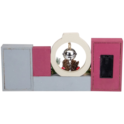 Affiche de Noël lumineuse Noël de Noël Noël avec clochette de Noël à DEL de 13 po