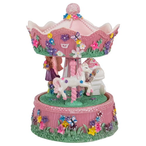 6.5" Children's Rotating Magical Fairy Musical Carousel