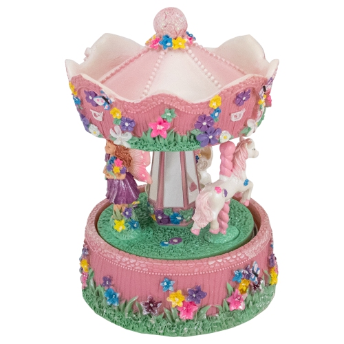 6.5" Children's Rotating Magical Fairy Musical Carousel